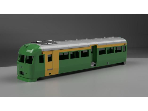 Tasrail dp13 automotor Australia hon35 modelo entrenar tasmania 3D print model - Mito3D