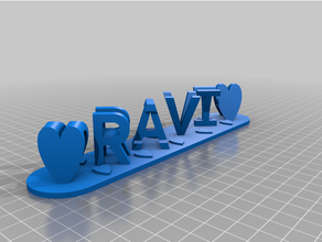 ravi personalizado 3d print model - Mito3D