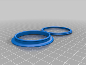 customized snap assembly tarp grommet 3d print model - Mito3D