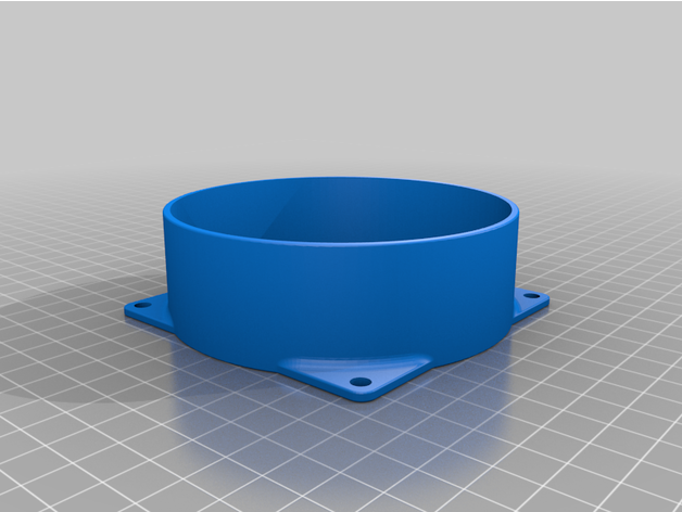 ventilation tube ventilateur adaptateur 92mm 3D print model - Mito3D