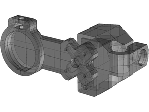 trave bloqueador motorizado espelho monte 9g servo faça experimentar experimental laboratório laser micro suporte 3d print model - Mito3D