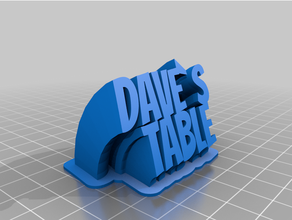 table sign customized 3d print model - Mito3D