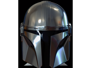 mandalorian helmet updated 3d print model - Mito3D