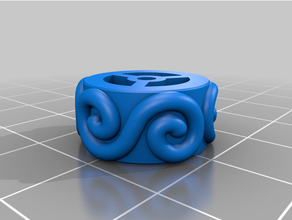 etruscan ornament meander texture roller set 3d print model - Mito3D