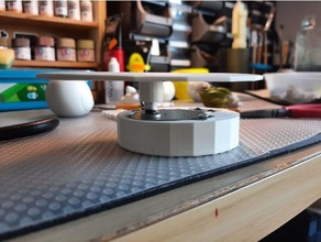 paresseux Susan rotatif table supporter four micro onde moteur DIY Lazysusan miniature miniatures modèle rotation Facile 3d print model - Mito3D