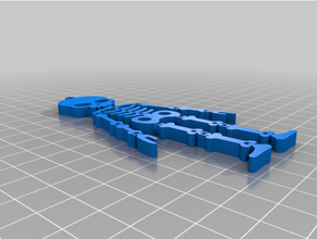 Skelett Schlüsselring flexibel Schlüsselbund Schlüssel Kette 3d print model - Mito3D