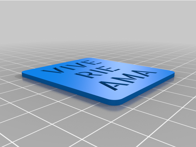 vie rie personnalisé 3D print model - Mito3D