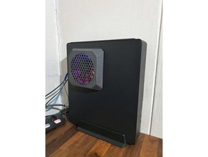 external fan shroud pc case designed node 202 3d print model - Mito3D