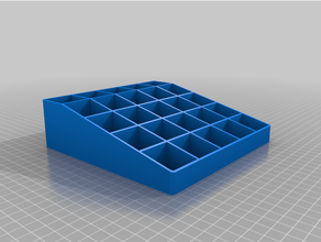cuadrado agujero caja uña polaco personalizado 3d print model - Mito3D
