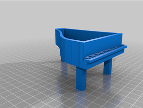 piano-shaped casestl 3d print model - Mito3D