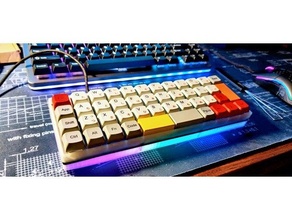 cableado mano teclado caso funda 3d print model - Mito3D