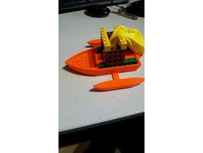 balloon boat mkii balloon boat boat lego boat 3d print model - Mito3D
