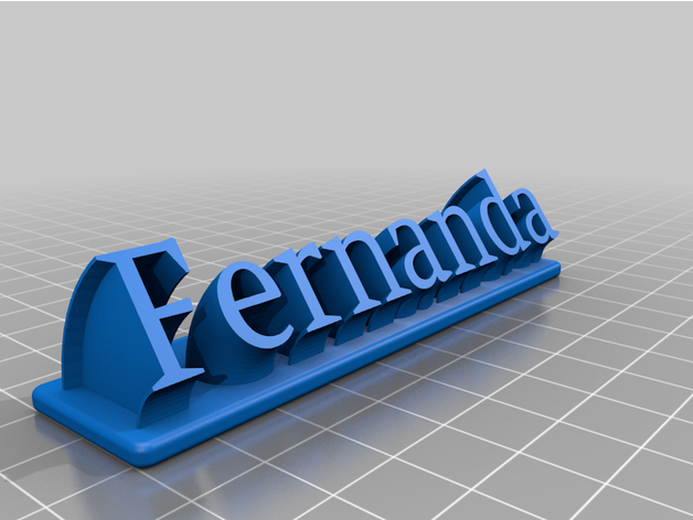 fernanda letreiro personalizado 3D print model - Mito3D