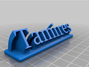 tamires -letreiro customized 3d print model - Mito3D