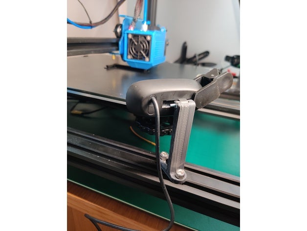 c270 çift v slot doğrusal Demiryolu binmek kamera logitech 3D print model - Mito3D