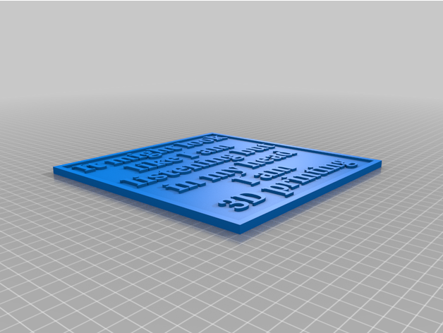 3d işaret 3D print model - Mito3D