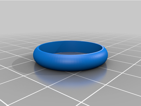 smooth ring 3d print model - Mito3D