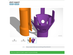 plant support garden 3d print model - Mito3D