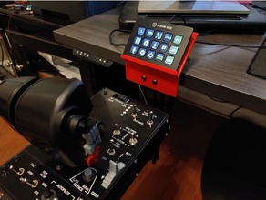 stream deck mount dcs flight simulator foxx hotas il2 streamdeck xplane 3d print model - Mito3D