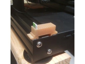 4040 microsd holder bracket extrusion mount clip ender3 ender3pro pro ender 3 micro sd card 3d print model - Mito3D