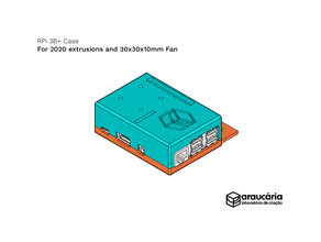 lampone pi 3b Astuccio guaina fan 2020 tab estrusione 30mm octoprint rpi 3d print model - Mito3D