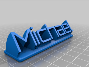 customized sweeping plate remix michael 3d print model - Mito3D