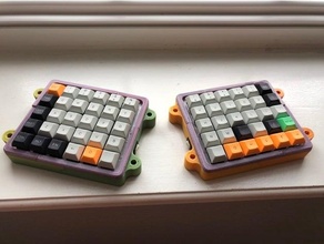 nyquist keyboard case snap fit 3d print model - Mito3D