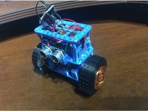 équilibrage robot 18650 batterie titulaire soutien arduino nano hcsr04 mpu6050 robotique auto roue 3d print model - Mito3D