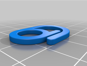 poids léger mousqueton agrafe clé porte clés chaîne 3d print model - Mito3D