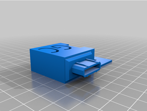 gc plugue Toque suporte Game Cube HDMI modificações Nintendo 3d print model - Mito3D