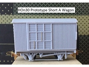 hon42 hon35 Hom çapa hon30 Queensland demiryolları qr 14'6 vagon kısa versiyon panjurlu biter 3d print model - Mito3D