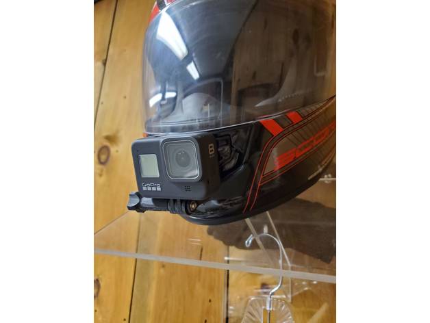 motorcycle helmet gopro mount camera 3D print model - Mito3D