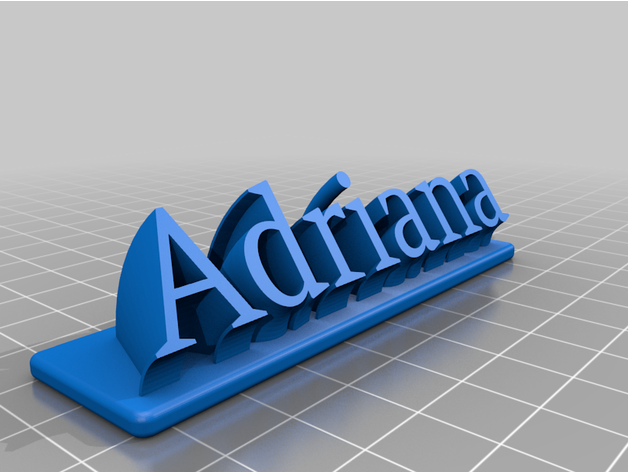 adriana letreiro personalizado 3D print model - Mito3D
