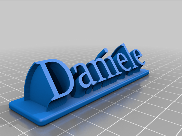 daniele - letreiro customized 3D print model - Mito3D