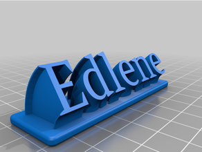 Edlene letreiro 3d print model - Mito3D