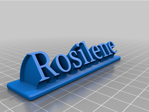 rosilene letreiro 3d print model - Mito3D