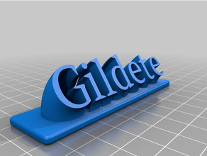 Gildete letreiro 3d print model - Mito3D