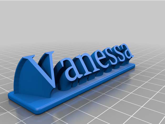 Vanessa işaret 3D print model - Mito3D