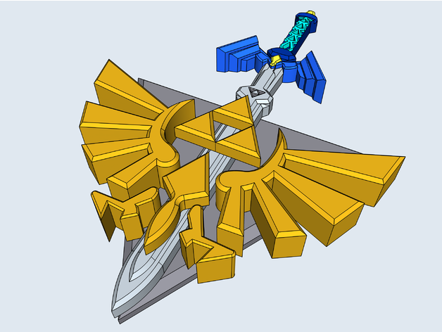 efsane Zelda kuvvet usta kılıç efsanesi 3D print model - Mito3D