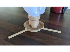 bird feeder uk standard plastic milk bottle 3d print model - Mito3D