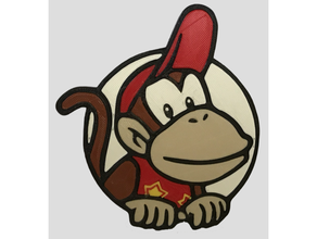 Abzeichen Diddy Kong mkt 3d print model - Mito3D