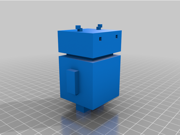 crossy road android robot 3D print model - Mito3D
