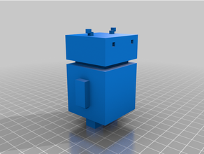 crossy road android robot 3d print model - Mito3D