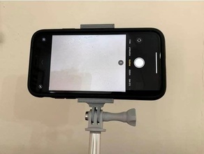 gopro action cam mount phones gacm4p 3d print model - Mito3D