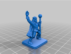 heroquest wizard orb staff 3d print model - Mito3D