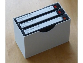 customizable camcorder cassette rack 3d print model - Mito3D