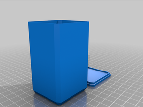 caixa tampa escrevendo 1 personalizado 3d print model - Mito3D