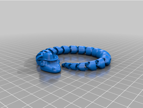 articulated snake cowboy hat 3d print model - Mito3D
