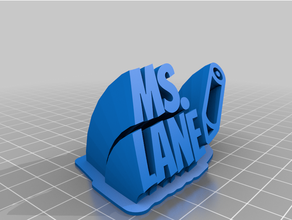 ms lane customized 3d print model - Mito3D
