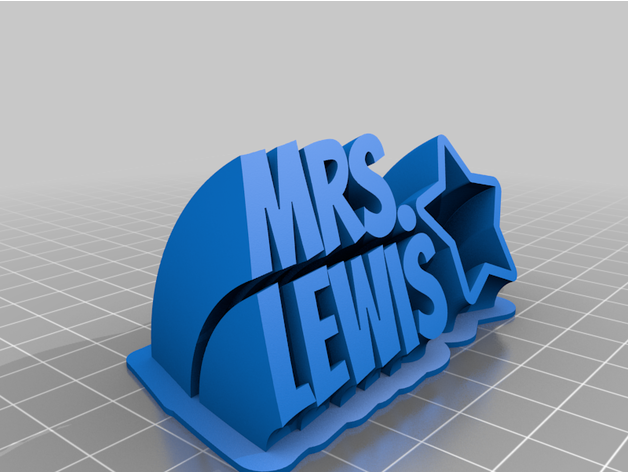 mrslewis20 personalizzato 3D print model - Mito3D